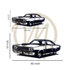 Vroom speedster metal art size