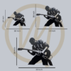 Melodies Heal metal art size