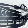 Vroom speedster metal art details