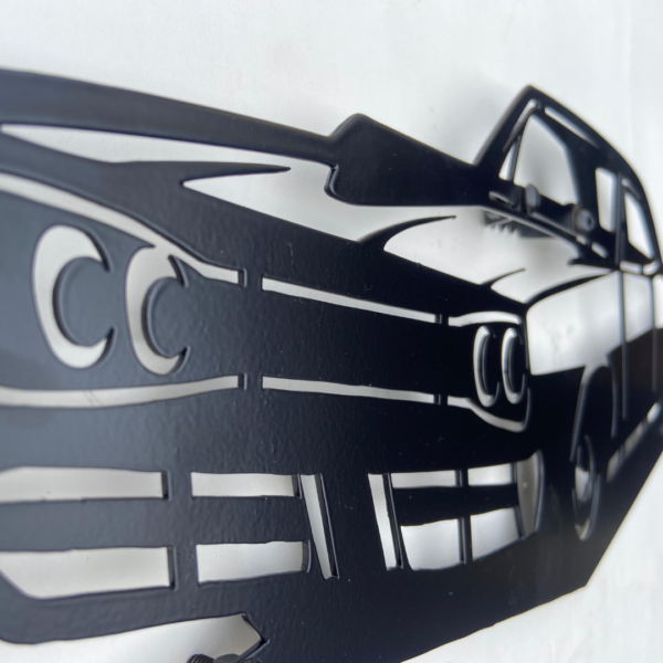 Vroom speedster metal art details
