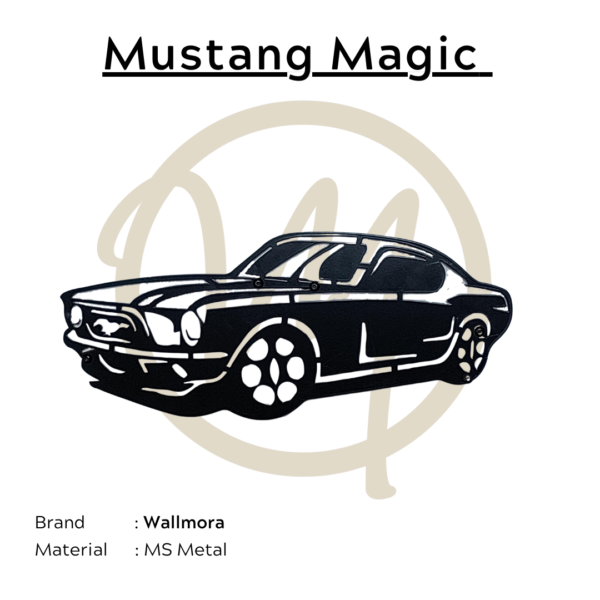 Mustang metal art by wallmora
