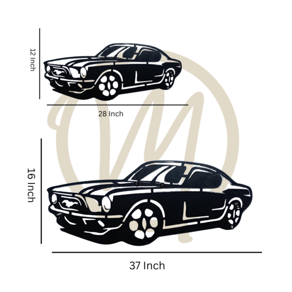 Mustang magic metal art size