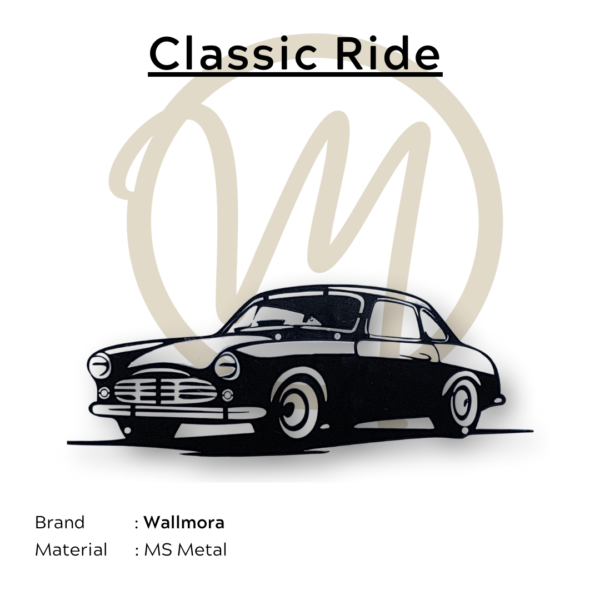 Classic ride metal art by wallmora