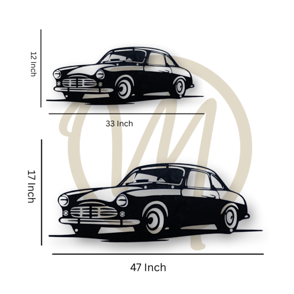 Classic ride metal art size