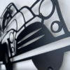 Classic Car metal art details