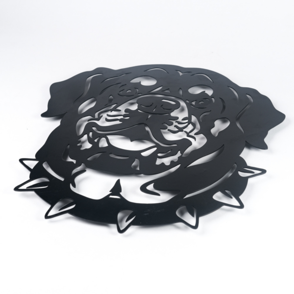 Dog metal art