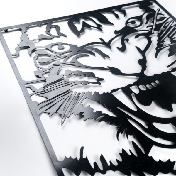 Roaring Tiger Metal Art