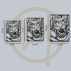 Roaring Tiger Metal Art