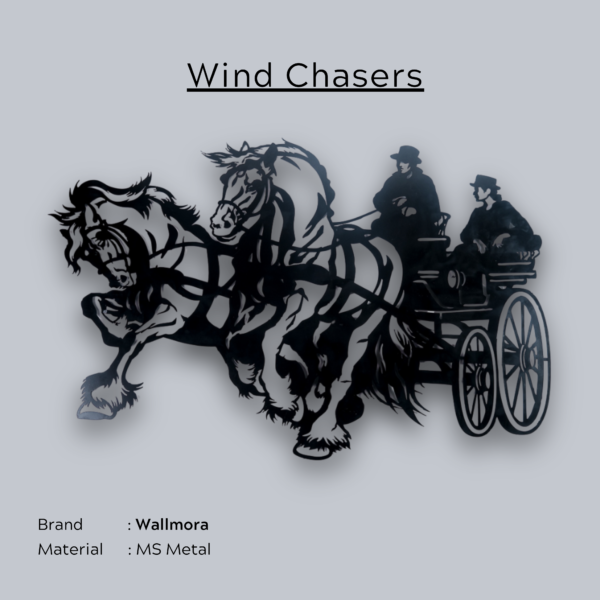 Wind chasers metal art by Wallmora