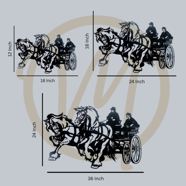 Wind chasers metal art