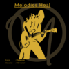 Melodies Heal metal art in gold by Wallmora