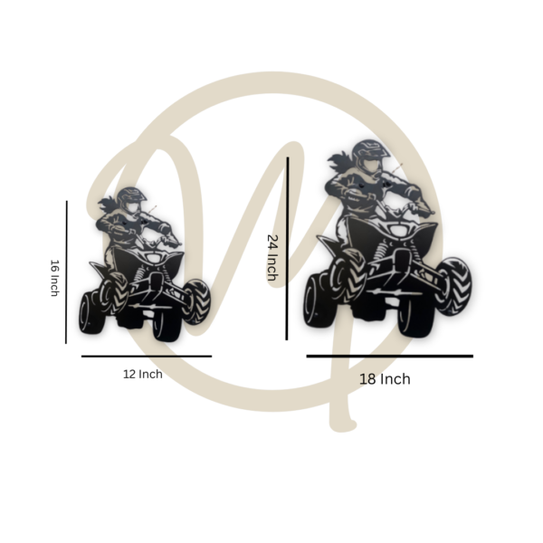 Desert machine metal art size