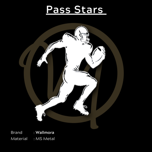 Pass stars metal ar in white by Wallmora