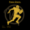 Pass Stars Metal Art in Gold By Wallmora