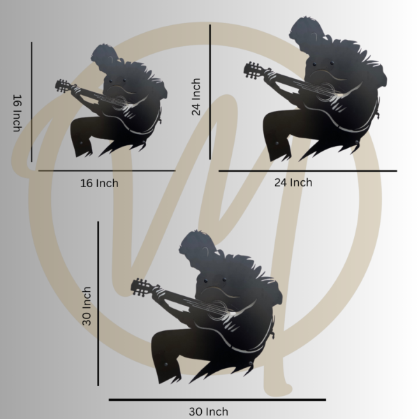 Silent Soloist metal art size