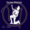 White Guitar Dairies metal art by Wallmora
