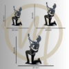Guitar Dairies metal art size