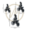 Moto madness metal art Size