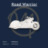 White Road Warrior metal art by Wallmora