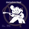 White Melodies Heal metal art by Wallmora