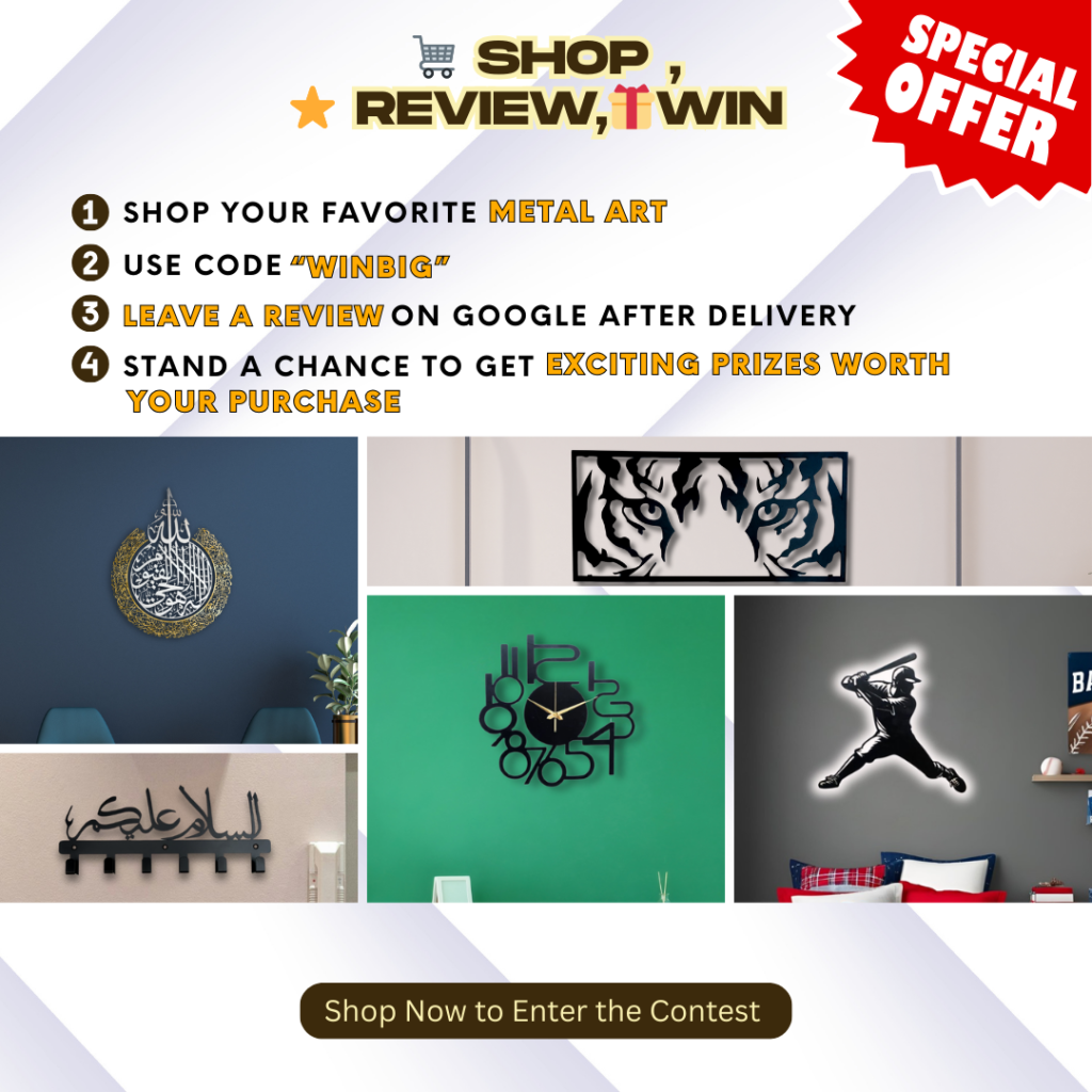 Shop, review, win contest by wallmora