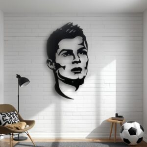 Cristiano Ronaldo Metal Art
