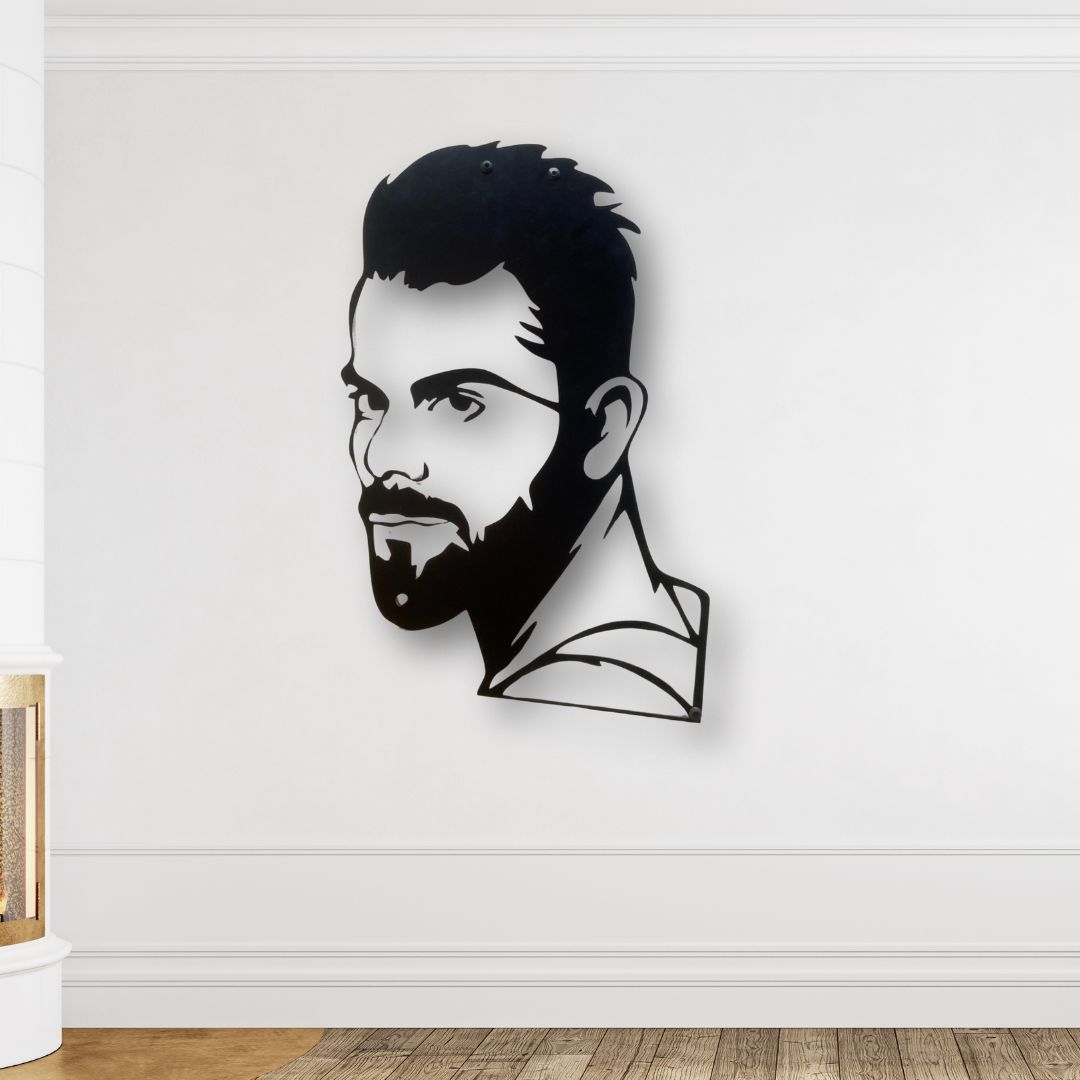 Virat Kohli Metal Art